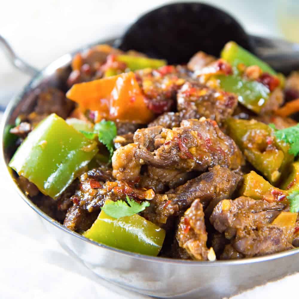 White Rice with Beef Devill 